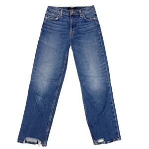 Hudson Jeans Remi Straight Cropped Women 26‎ Mid Rise Stretch Distressed